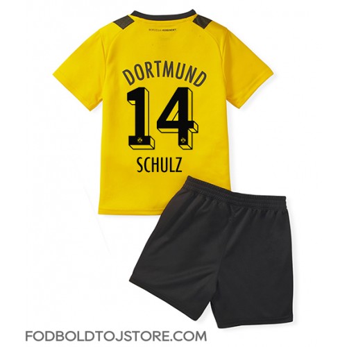 Borussia Dortmund Nico Schulz #14 Hjemmebanesæt Børn 2022-23 Kortærmet (+ Korte bukser)